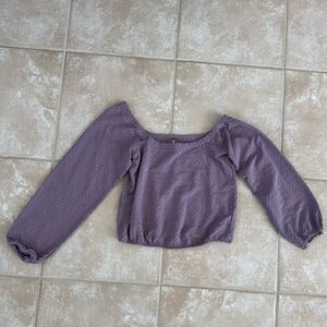Purple Free People Long Sleeve